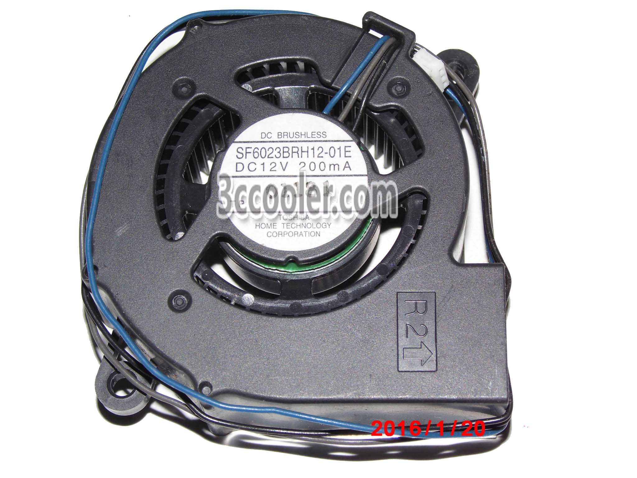 For Toshiba SF6023BRH12-01E 6023 200mA 12V projector fan blower #SP62 