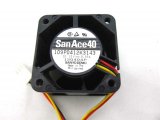 SANYO DENKI 40x28mm 109P0412K3143 12V 0.55A 3 Wires 3 Pins Axial fan For instruments