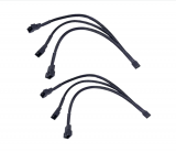 2 Pack - 3 Way 4 Pin PWM Fan Splitter Cable -27CM, PC Fan Extension Cable,for Computer ATX Case 4-Pin/3-Pin Cooling Fan