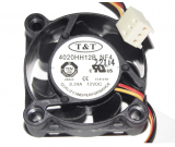 T&T 40*20mm 4020HH12B NF4 12V 0.24A 3 wires 3 pins case fan,4cm cpu cooler fan