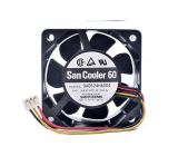 60MM 6025 9A0624H4D04 DC24V 0.06A 3 Wires 6CM Inverter Cooling Fan