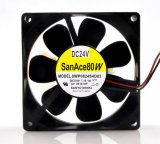 SanAce 80W 9WP0824S4D03 IP68 24V 0.1A 2 Wires 8CM Inverter Cooling Fan 80x25mm