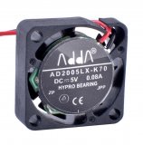 ADDA 20*10MM AD2005LX-K70 5V 0.08A 2 Wires mini Cooling Fan 2cm micro axial fan