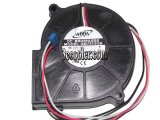 ADDA 75*30mm AD7512UB 12V 0.52A 3 Wires 3 pins DC Blower