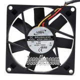 ADDA 8015 AD0812MB-D72 12V 0.15A 3 Wires 3 Pins Case Fan