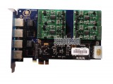 AEX410 PCIe Interface 4 fxs Port Analog Asterisk Card With VPMADT032 EC For PBX VoIP