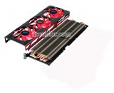 3pcs Cooling fans with black frame and heatsink For ATI Radeon HD7990