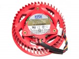 AVC 80x25mm F8025B12UB 12V 0.35A 4 Wires 4 Pin PWM red Video Fan Graphics Cards cooler For HD4890 HD6970 V8700 HD2900XT