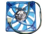 AX 80*15mm R128015DH 12V 0.32A 4 wires 4 pins cpu cooling fan