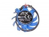 AX T124010DL 12V 0.1A 2 wires 2 pins framelesss vga blue fan graphics card cooler