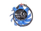 AX T124010DL 12V 0.1A 2 wires 2 pins framelesss vga blue fan graphics card cooler