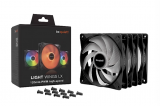 Be Quiet Light Wings LX 120mm High-Speed PWM PC Black Case Fan 120x25mm (3-Pack)