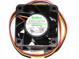 Nidec 40*28mm W40S12BUA5-52 12V 0.55A 3 wires 3 pins case fan