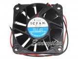 ICFAN 60*10mm 6CM 0610-24V 24V 0.08A 2 Wires Case fan inverter Router switch cpu cooler