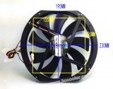 Cooler Master 23030 A23030-07CB-3MN-F1 DF2303012SELN 12V 0.3A 3 Wires Cooler fan