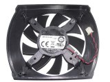 Cooler Master FY08015M12LAA 12V 0.45A 2 Wires Cooler Fan with a Black Cover
