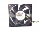 Crown 70MM AGE07025B12U 12V 0.5A 4 Wires PWM Cooling Fan 70x25mm