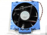DATECH 12038 1238-12HBTA-1 6J852 12V 0.9A 3 Wires Cooler Fan with blue bracket