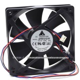 Delta 12CM 12025 AFB1212VH 12V 0.60A 3100RPM 103.75CFM 3 Wires Case Fan