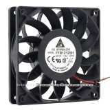 Delta 12CM 12025 FFB1212SH DC12V 1.24A 3700RPM 140.16CFM 2 Wires 2 Pins Case Fan