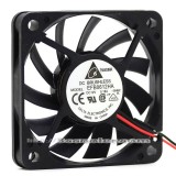 Delta 6CM 6010 EFB0612HA DC12V 0.18A 18.01CFM 2 Wires 2 Pins Case Fan