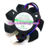 EVERCOOL 5010 EC5010M12S 12V 0.09A 3 Wires 3 Pins 7 Blade VGA Cooling fan