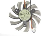 Everflow 75mm T128010SL 12V 0.15A 3 wires sleeve vga fan