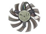 EVERFLOW 8010 T128010SU 12V 0.35A 4 wires 4 pins brown & transparent frameless vga fan graphics card cooler