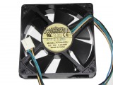 EVERFLOW 80*25mm 8CM R128025DU 12V 0.24A 4 wires 4 Pins Case Fan CPu cooler