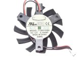 EVERFLOW T126010SM 12V 0.14A 2 wires 2 pins MSI vga fan graphics card cooler