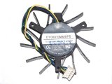 EVERFLOW T127010BH DY06010MMBPB 12V 0.25A 4 wires 4 pins black frameless vga fan graphics card cooler