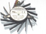 EVERFLOW T127010SL 12V 0.18A 3 wires 3 pins 15 baldes black frameless vga fan graphics card cooler
