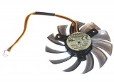 EVERFLOW T127010SL 12V 0.18A 3 wires 3 pins 11 baldes brown & transparent frameless vga fan graphics card cooler