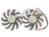 Everflow 8CM T128010SH EBR Twins 12V 0.25A Frameless cooler fan