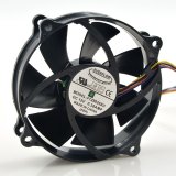 92*25MM F129025SU DC 12V 0.38A 4 Wires 4 Pins 8 Mounting-hole Circular DC Fan CPU Cooling