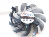FirstD 7CM FD7010H12D 12V 0.35A 4 Wires Frameless Cooler Fan