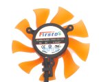 FirstD FD8015U12D 12V 0.5A 4 wires 4 pins orange vga fan Sapphire HD 4860 HD5770 vapor-x HD5850xreme HD 6790 garphics card cooler