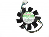 MAGIC MGT5012XF-W10 12V 0.19A 4 Wires 4 Pins Video Card Fan