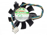 Magic MGT5012XR-W10 12V 0.19A 4 Wires 4 Pins Video Card Fan