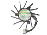MAGIC MGT7012YB-W15 12V 0.18A 4 Wires 4 Pins Video Card Frameless Cooling fan