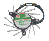 MAGIC MGT7012XF-W20 Frameless Cooling fan with 12V 0.36A 4 wires 4 pins for graphics card