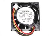 Melco 4015 40*15mm MMF-04C24DS RCB CB0479-H01 24V 0.09A 3 Wires 3 Pins Case fan 4CM inverter ABB fanuc server cooler