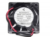Melco MMF-04C24DS ROF 24V 0.09A NC5333H11 2 Wires 2 Pins DC Cooler Fan