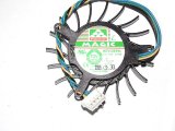 Magic MGT5012XB-W10 12V 0.19A 4 Wires 4 Pins 19 Blades Frameless Vga Fan