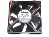 NIDEC 8025 80*25mm D08A-24PG 24V 0.11A 3 Wires 3 Pins Case Fan 8CM CPU Cooler