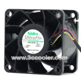 NIDEC V60E12BMA7-07 6038 12V 0.65A 6CM 4 Wires 4 Pins Dual Balls Bearing Server Fan