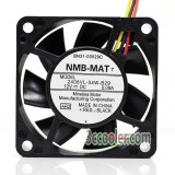NMB 6015 6CM 2406VL-04W-B29 AR2 DC12V 0.09A 3 Wires 3 Pins Case Fan