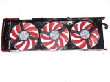 NTK FD7010H12S 12V 0.35A 3 pcs 3/4 Wires 4 Pins Frameless VGA Fan with a black cover for ATI HD7990