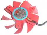 NTK FD8015U12S 12V 0.5A 4 wires 4 pins red frameless vga fan HD7750 HD7770 graphics card cooler