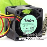 Nidec 4028 4CM D04XL-12T2G 12V 0.29A 3 Wires DC Cooler Fan